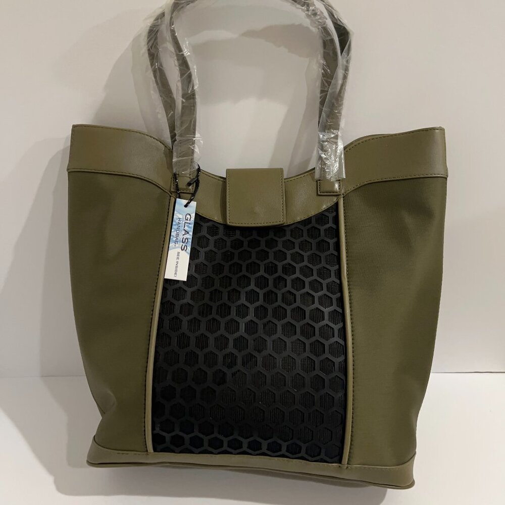 Glass Handbag Green Glow Tote